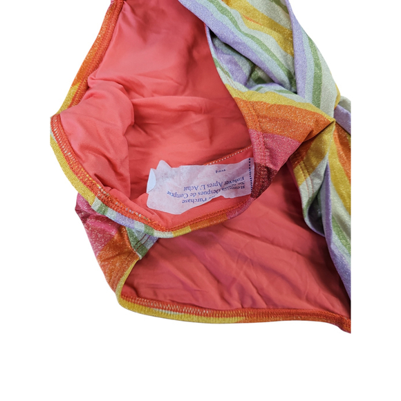 NWOT Robin Piccone Shiny Rainbow Bikini Bottom Sz L - Picture 5 of 8